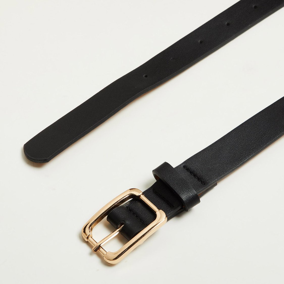 GINGER Women Solid Buckle-Closure Belt - Pack of 2