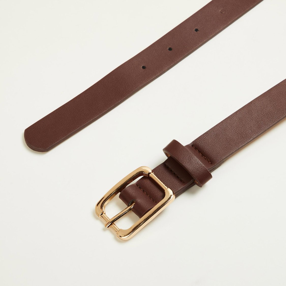 GINGER Women Solid Buckle-Closure Belt - Pack of 2