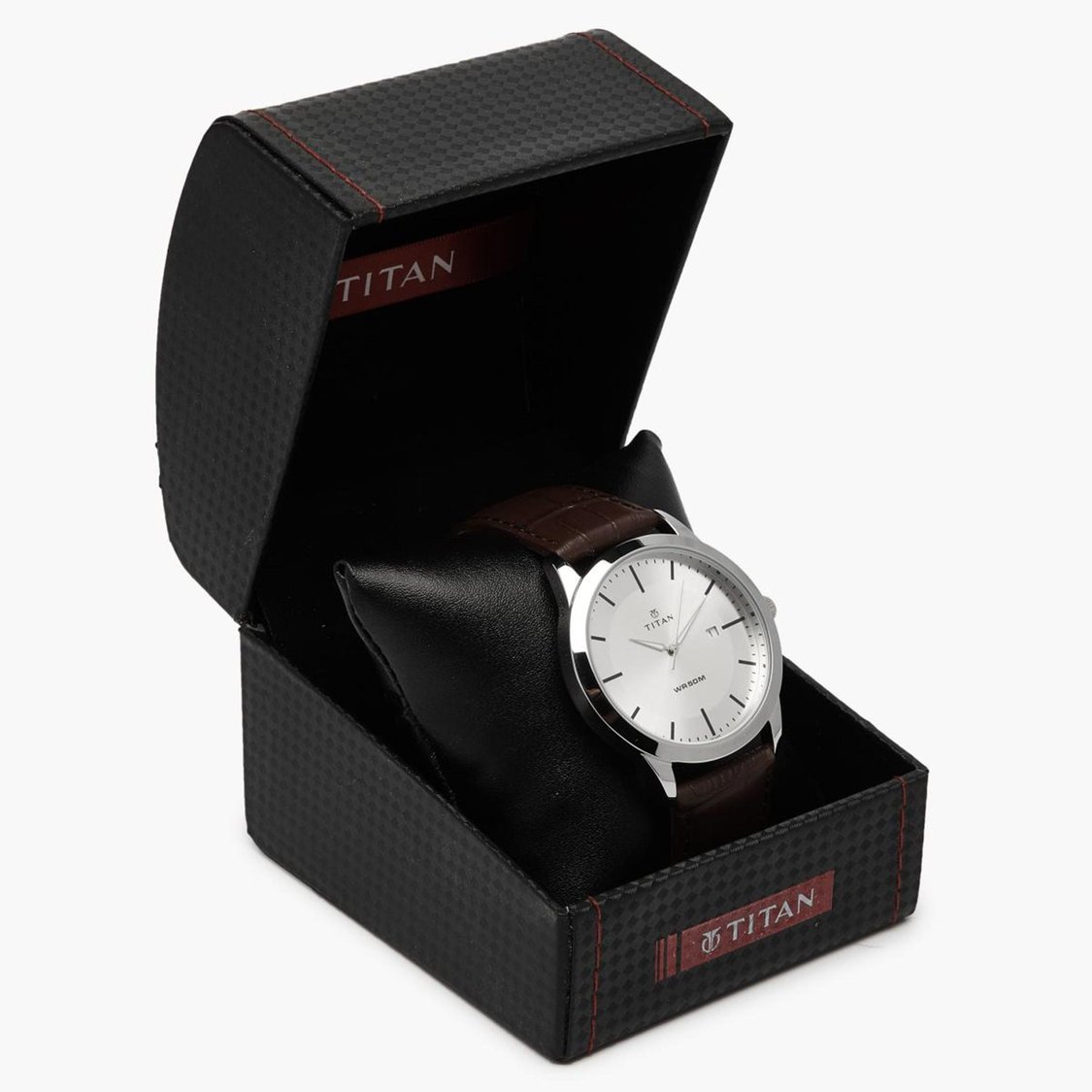 Buy TITAN Men Leather Strap Analog Watch NR1584SL03 from Titan at just INR 3075.0