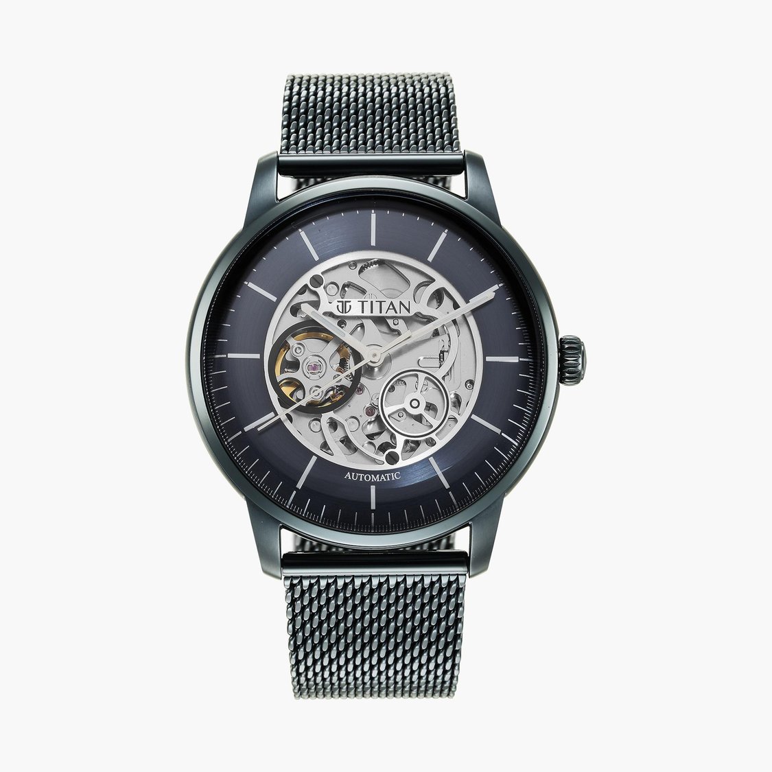 Buy TITAN Men Mesh Strap Analog Watch NR90110QM01 from Titan at