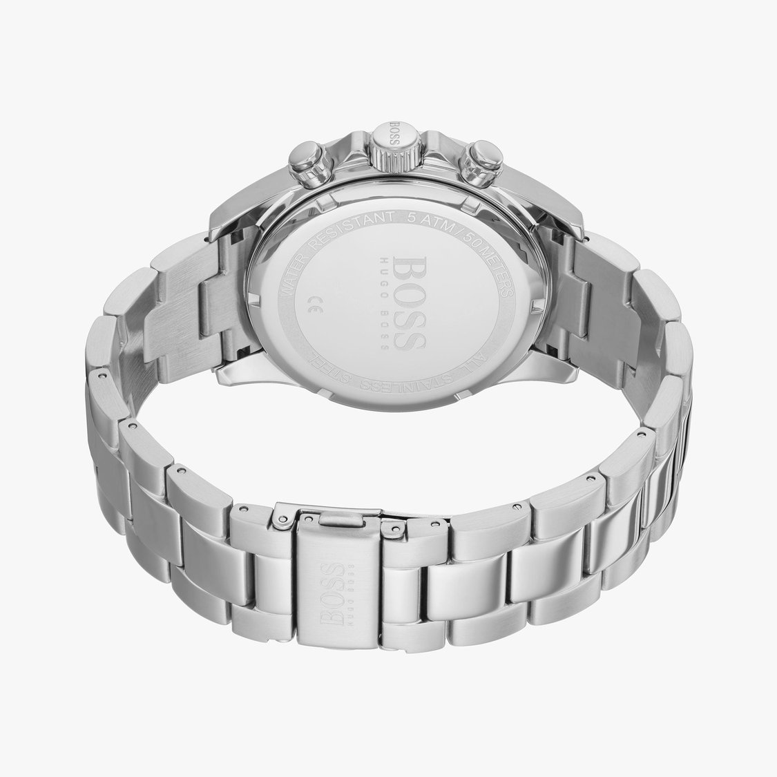 Buy BOSS Men Round Chronograph Watch with Metal Strap 1513755