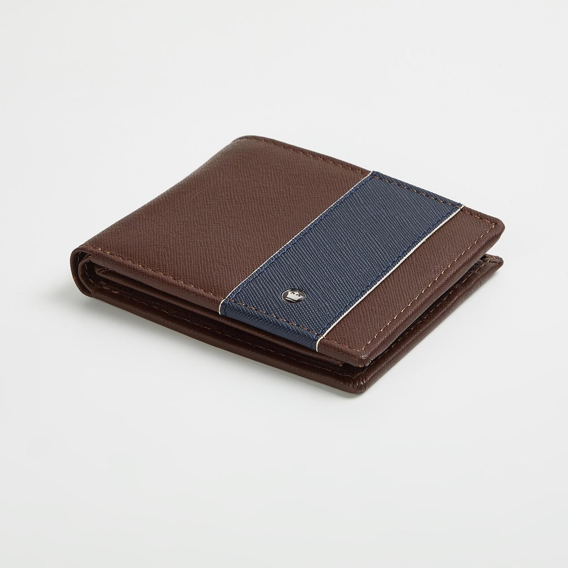 LOUIS PHILIPPE Men Textured Leather Bi-Fold Wallet