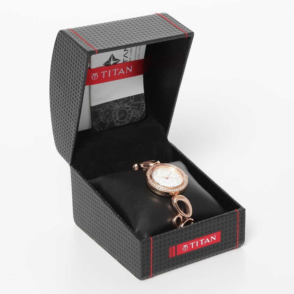 Buy TITAN Raga Crystal-Encrusted Water-Resistant Analog Watch