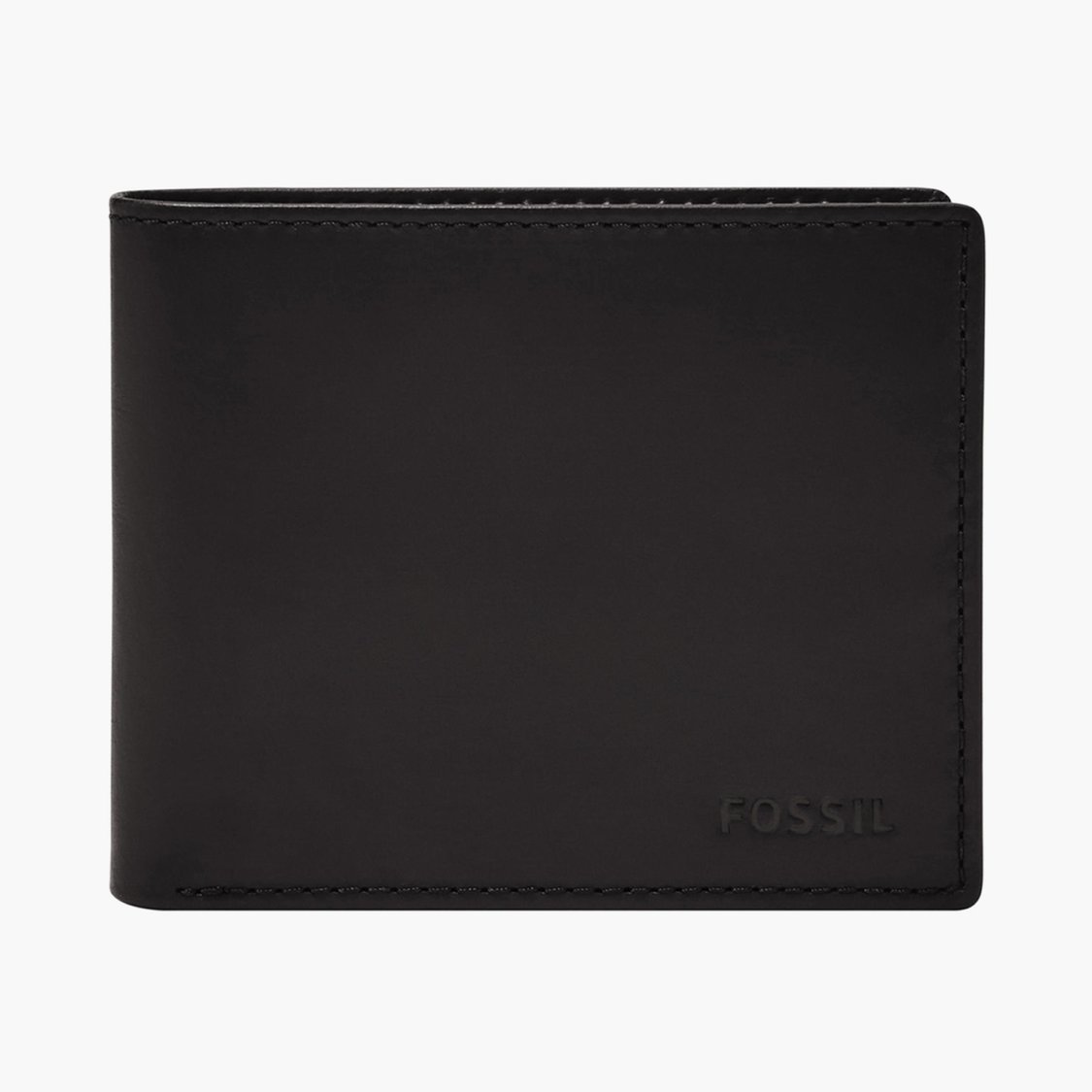 FOSSIL Men Solid Leather Bi-Fold Wallet