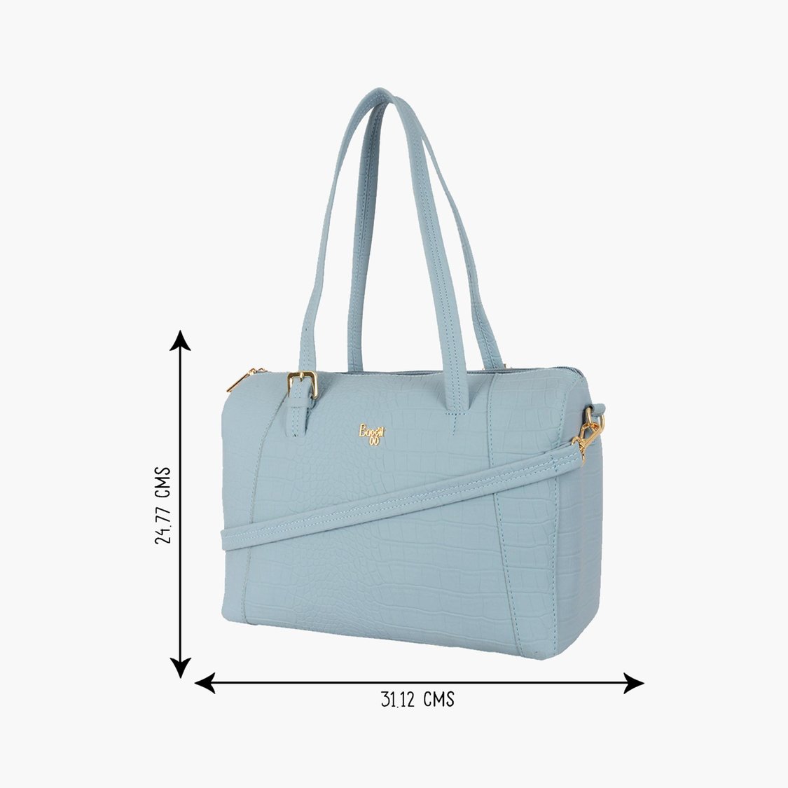 BAGGIT Women Croc-Embossed Shoulder Bag