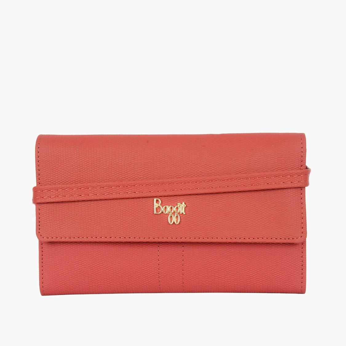 Buy BAGGIT Women Croc-Textured Bi-Fold Wallet from Baggit at just INR ...