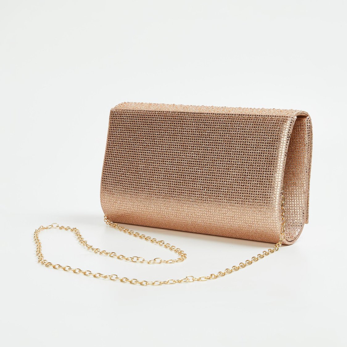 CODE Women Embellished Clutch with Chain Strap