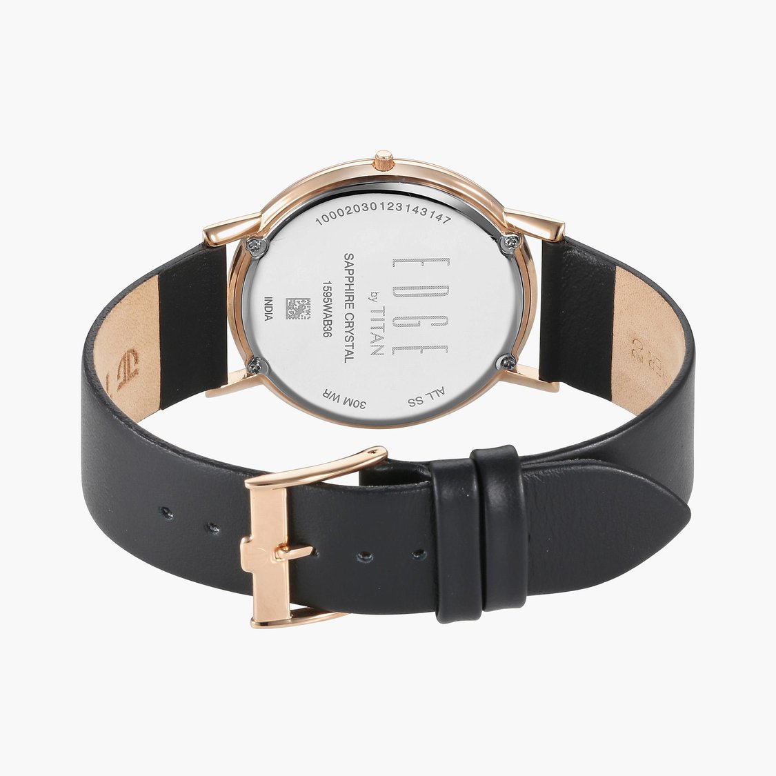 Buy TITAN EDGE Men Round Analog Watch with Leather Strap 15952655WL01 from Titan at just INR 21995.0
