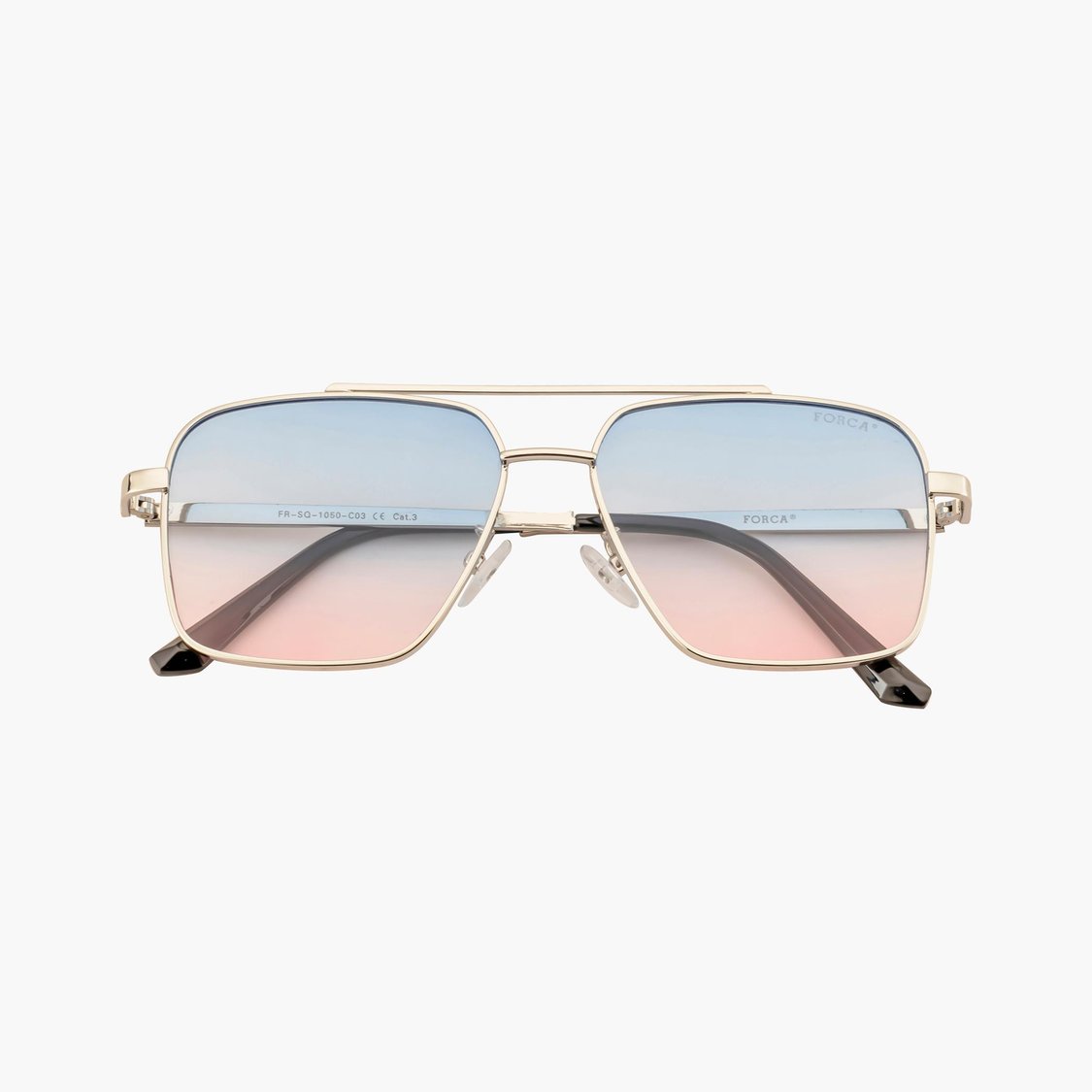 FORCA Men Solid UV-Protected Square Sunglasses - FR-SQ-1050-C03