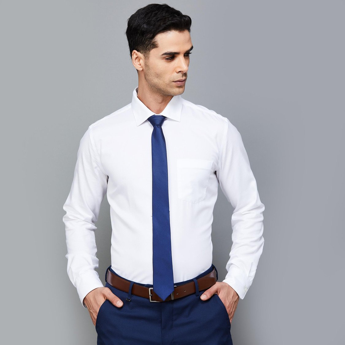 CODE Men Textured Broad Formal Tie