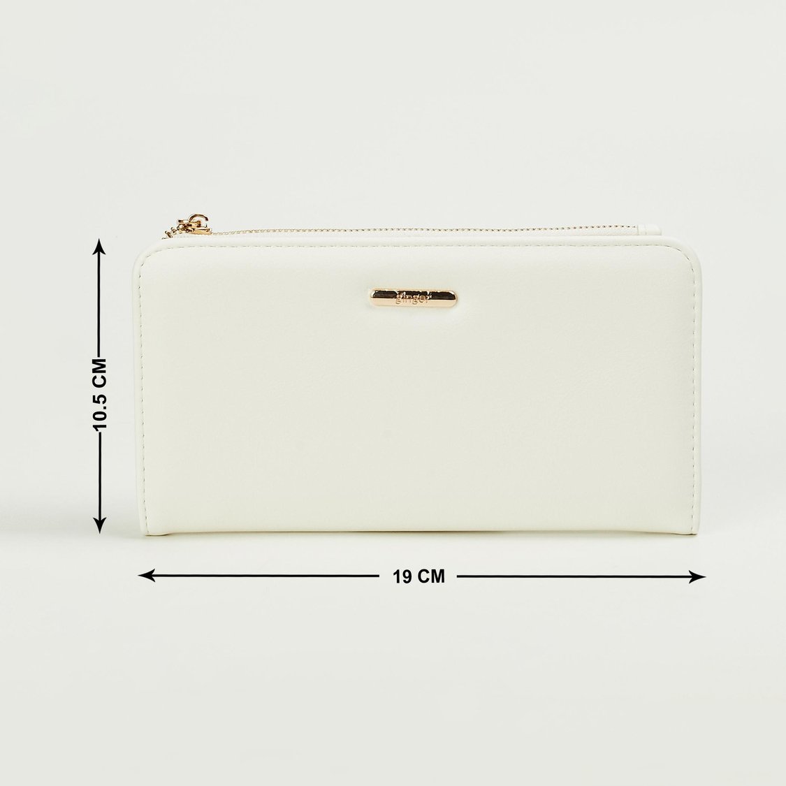 GINGER Women Solid Push-Button Bi-Fold Wallet