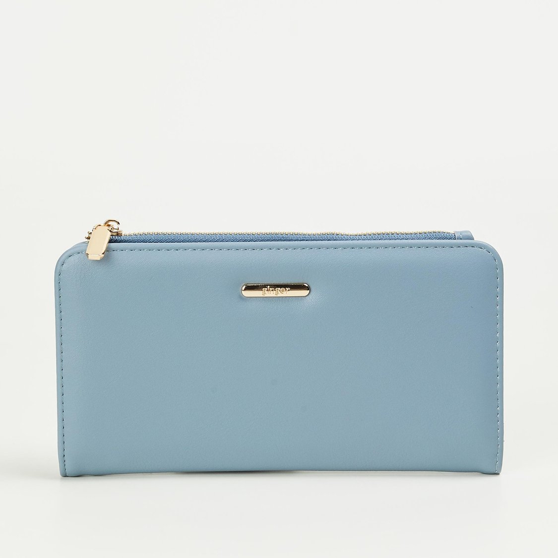 GINGER Women Solid Push-Button Bi-Fold Wallet