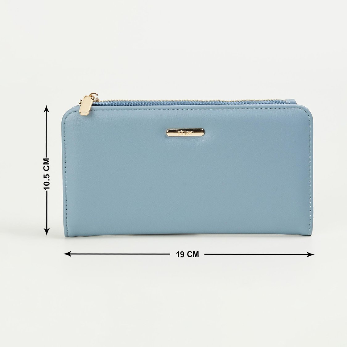 GINGER Women Solid Push-Button Bi-Fold Wallet