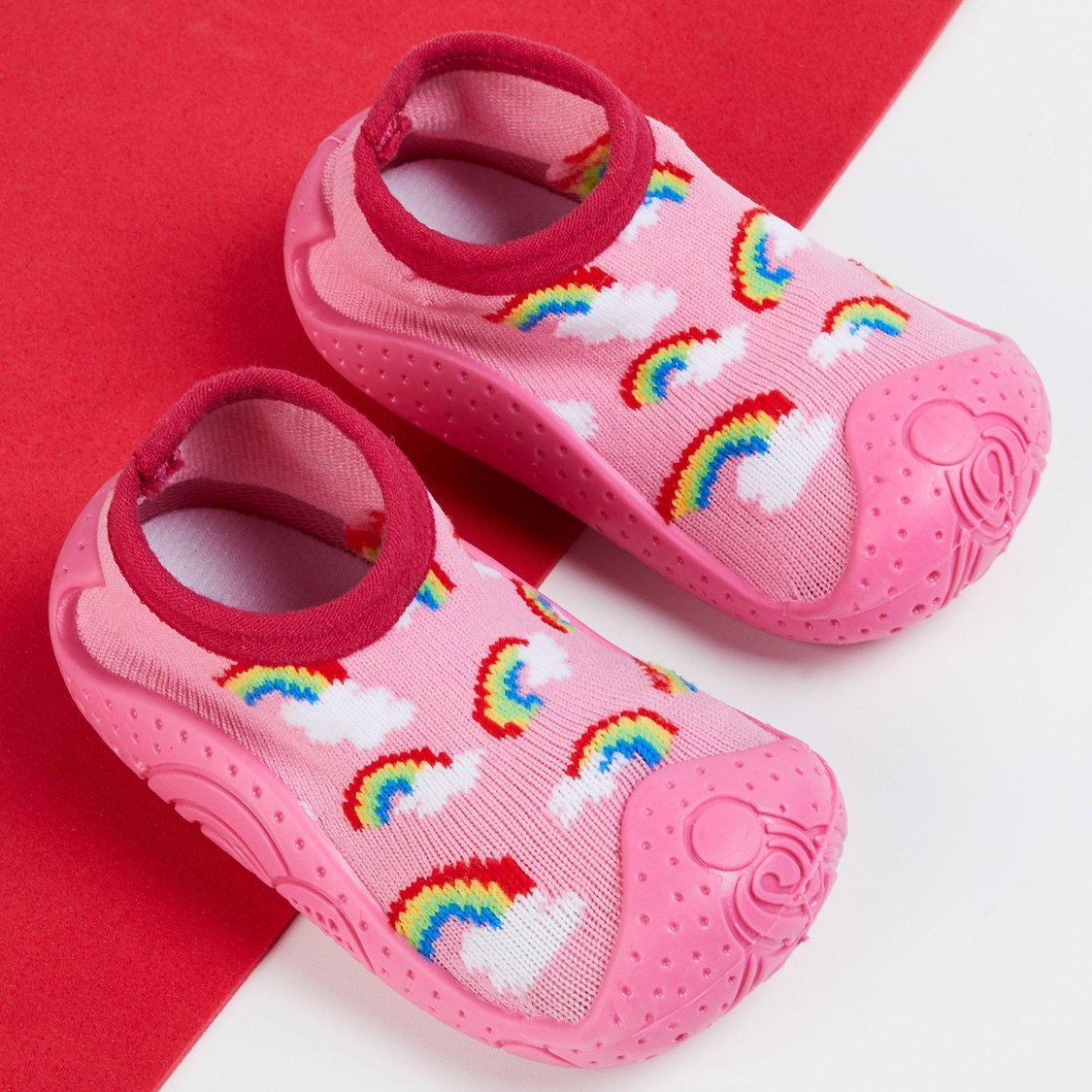 FAME FOREVER Girls Printed Socks Knit Shoes