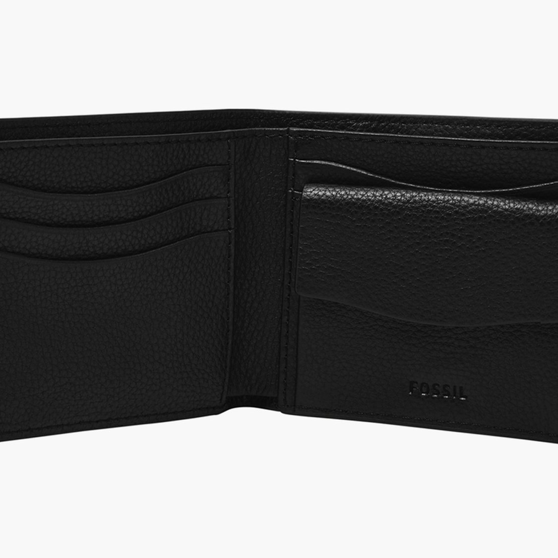 FOSSIL Men Solid Leather Bi-Fold Wallet