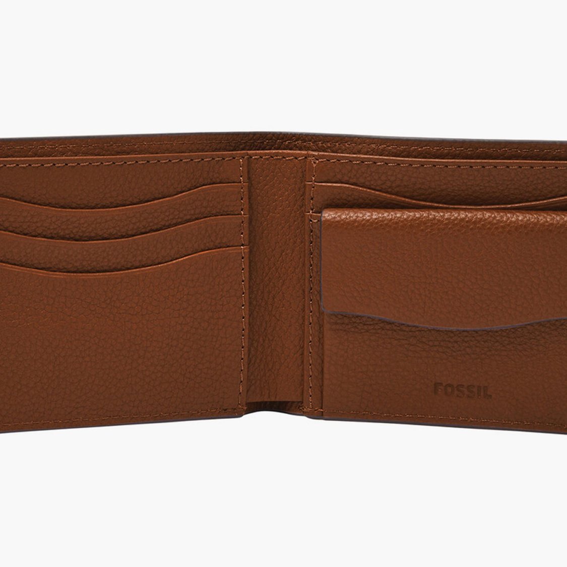 FOSSIL Men Solid Leather Bi-Fold Wallet