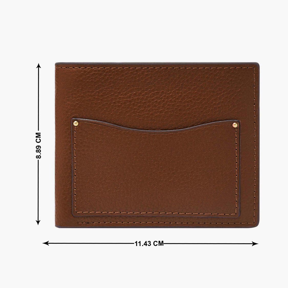 FOSSIL Men Solid Leather Bi-Fold Wallet