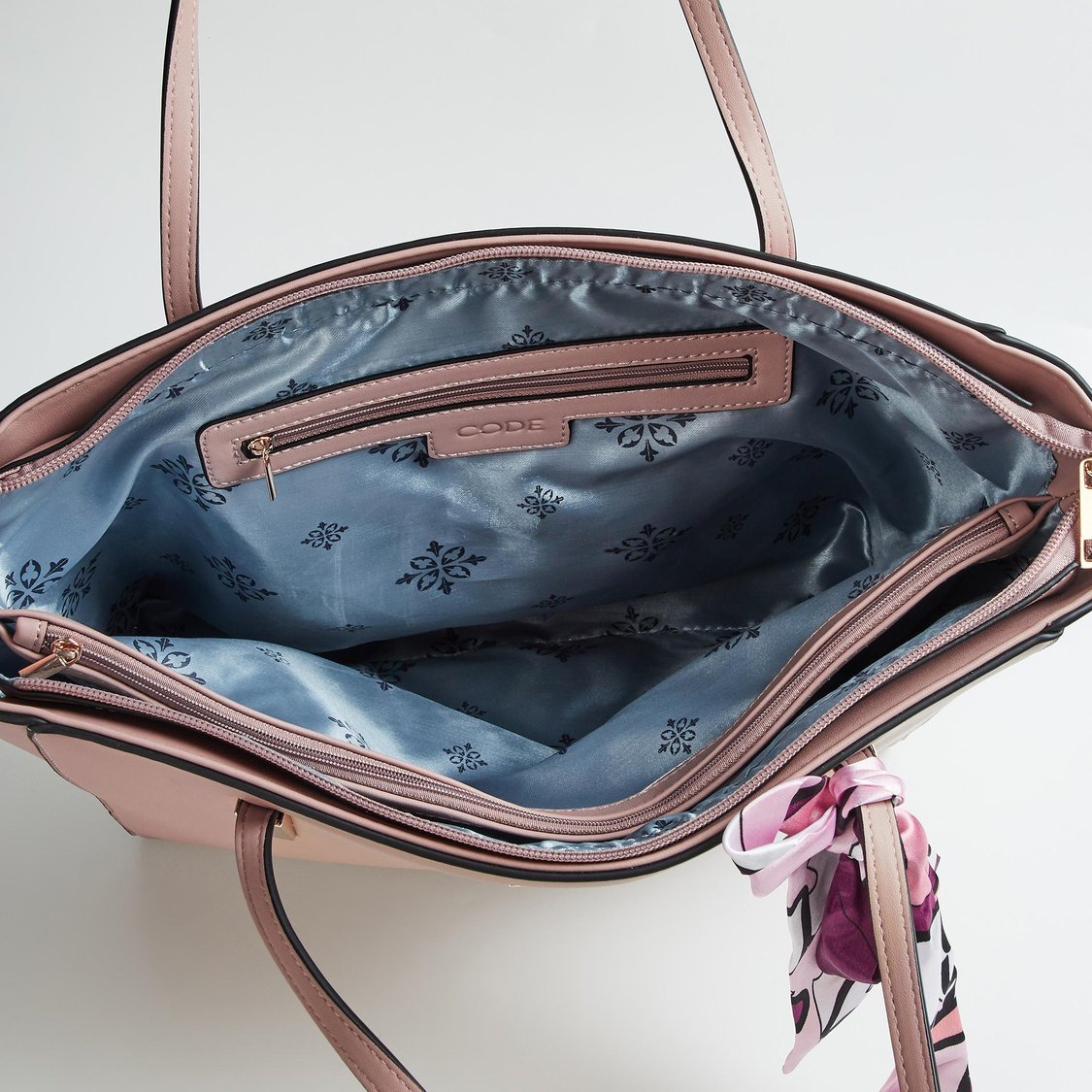 CODE Women Solid Zip-Closure Shoulder Bag