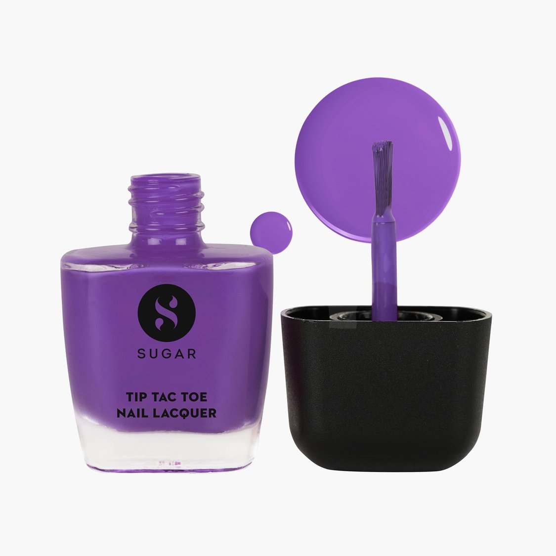 SUGAR Cosmetics Tip Tac Toe Nail Lacquer - 04 Purple Passion - 9ml