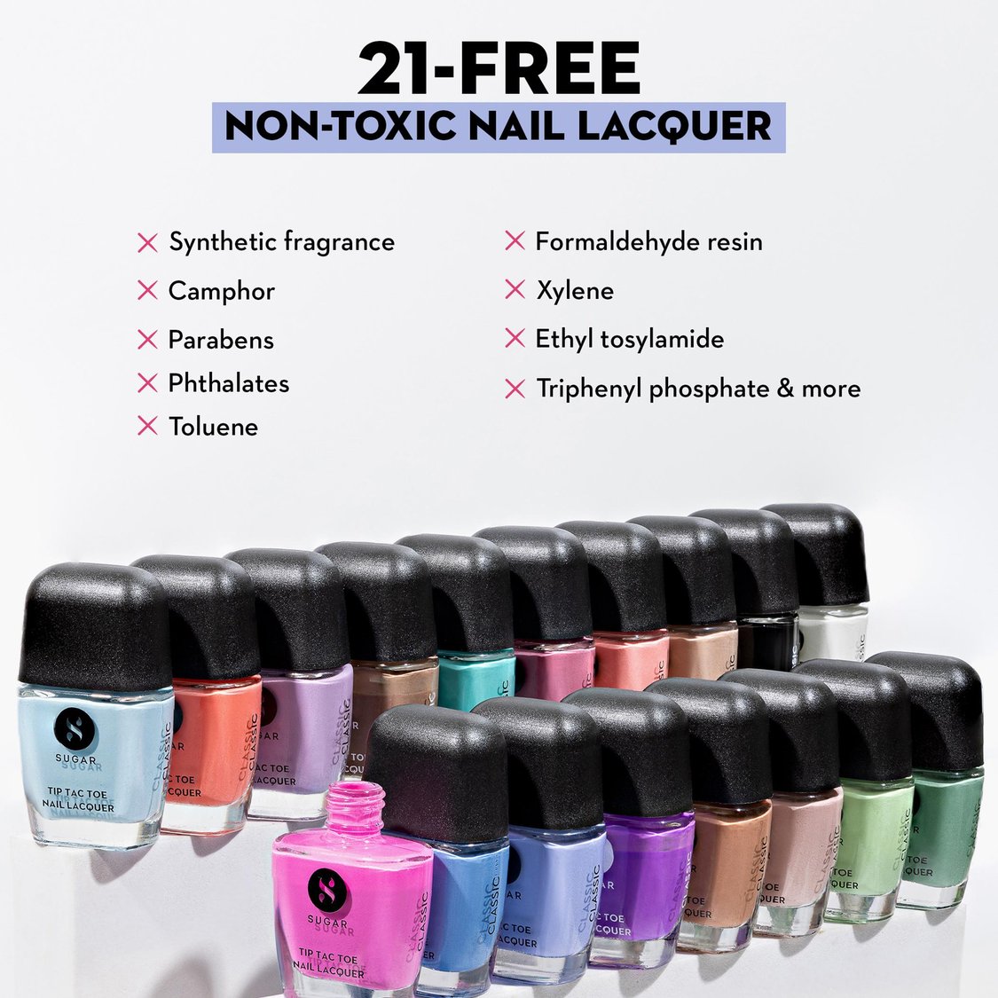 SUGAR Cosmetics Tip Tac Toe Nail Lacquer - 04 Purple Passion - 9ml