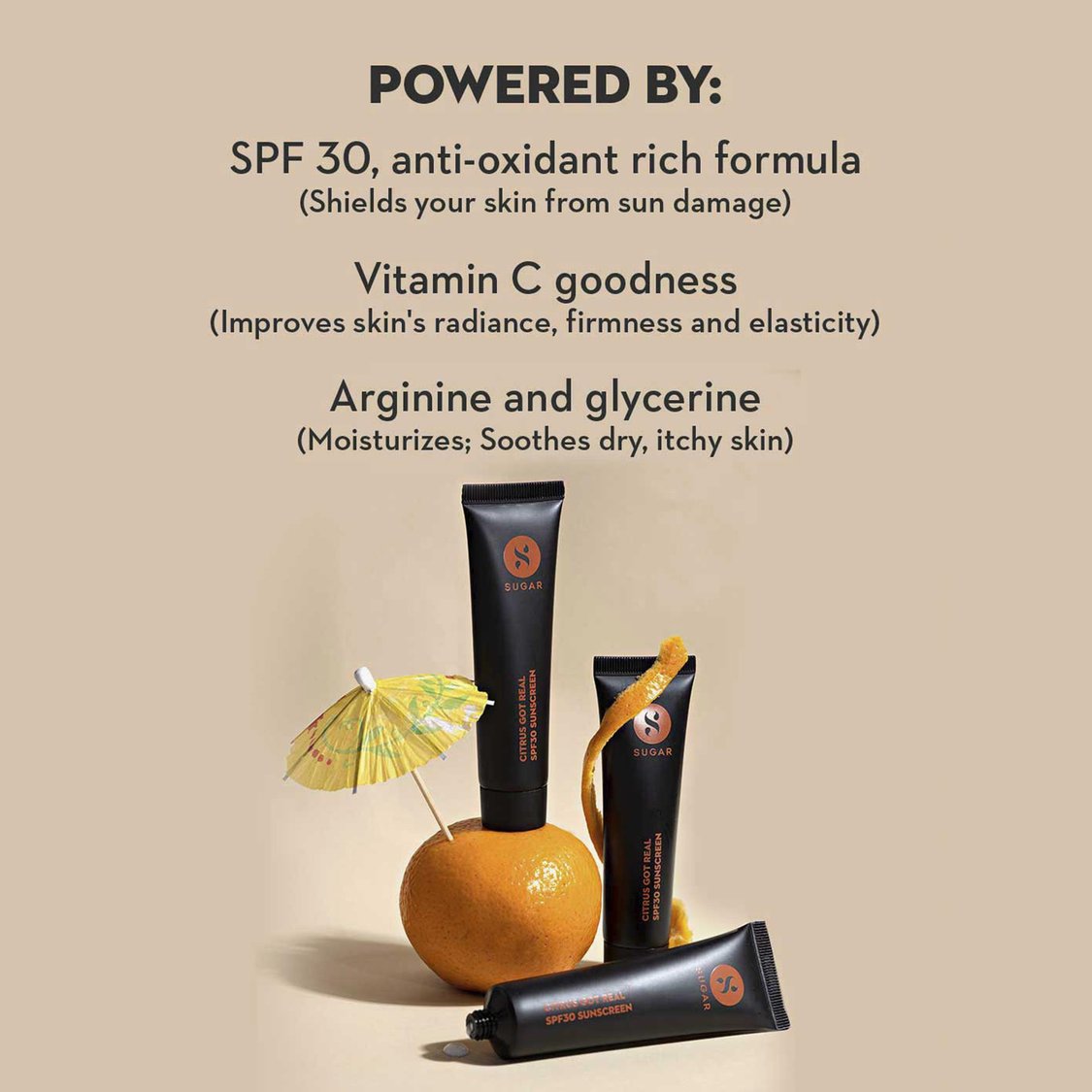 SUGAR Citrus Got Real SPF30 Sunscreen - 30ml
