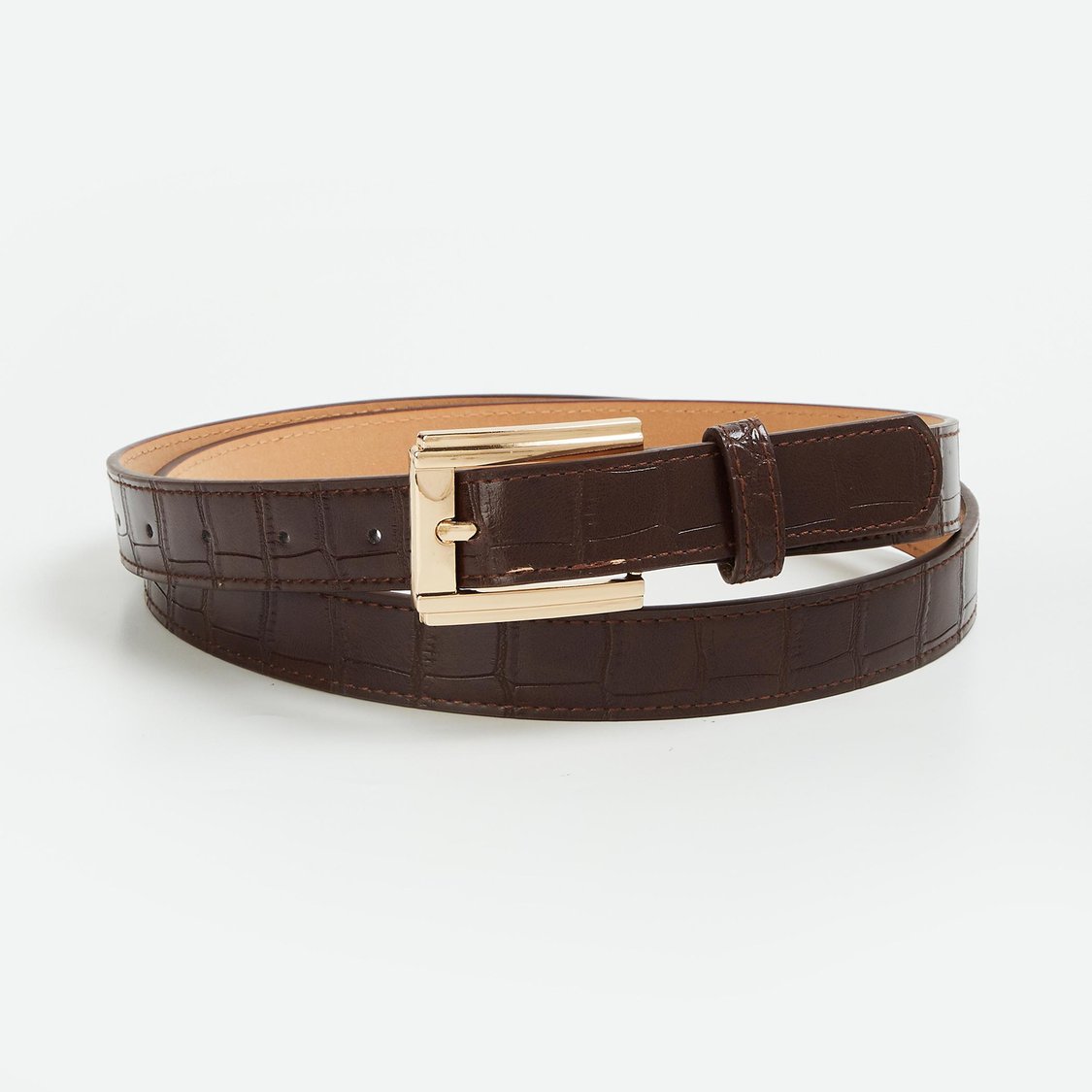 GINGER Women Croc-Textured Belt