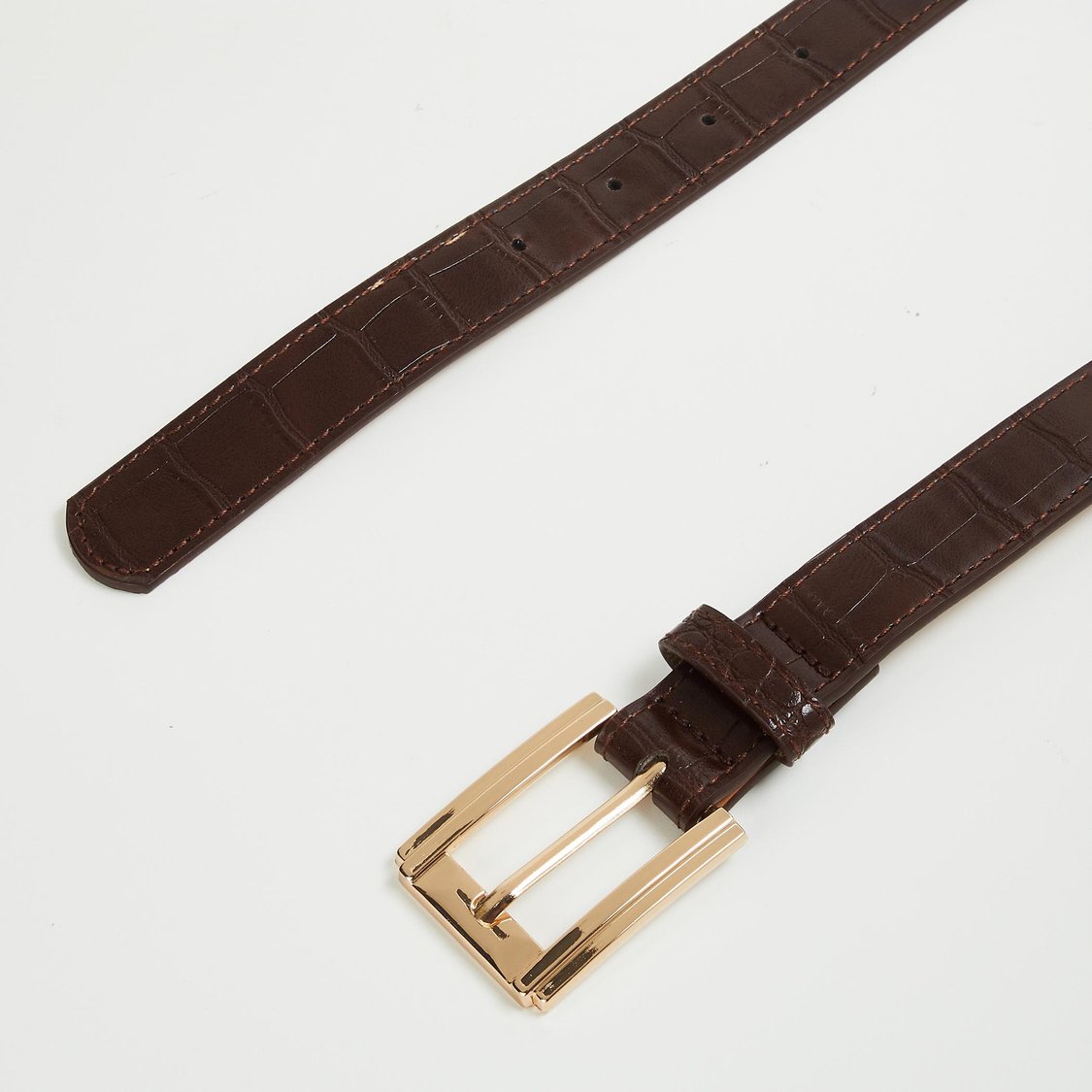 GINGER Women Croc-Textured Belt