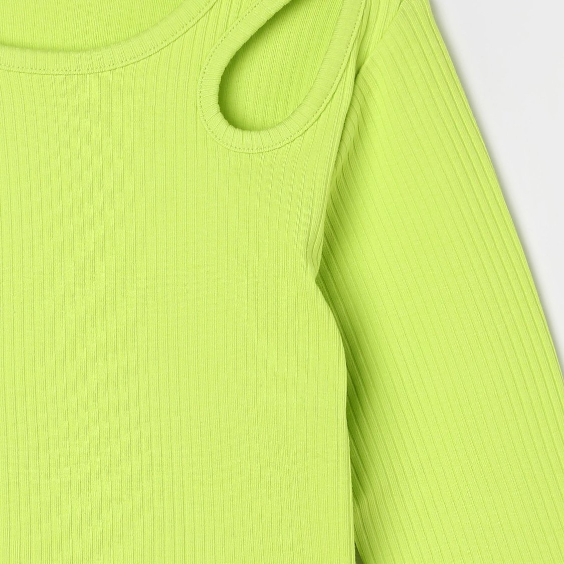 UNITED COLORS OF BENETTON Girls Ribbed Cut-Out Top