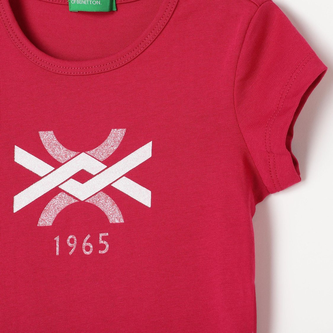 UNITED COLORS OF BENETTON Girls Printed Round Neck T-shirt
