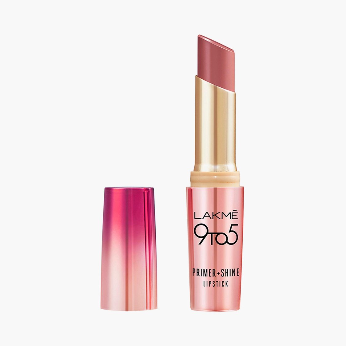 LAKME 9 to 5 Primer + Shine Lipstick - SM1 Blush Mauve - 3.6g