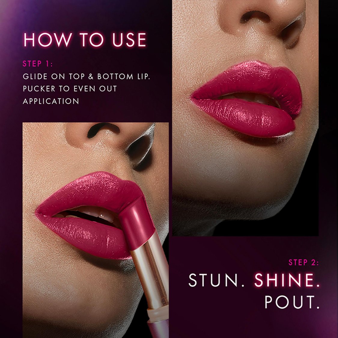 LAKME 9 to 5 Primer + Shine Lipstick - SM1 Blush Mauve - 3.6g