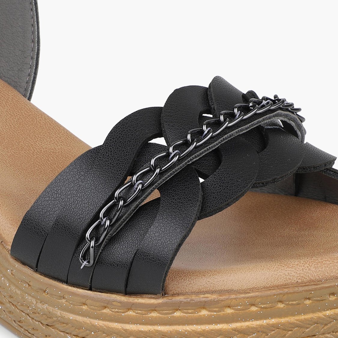 INC.5 Women Chain Embellished Wedges