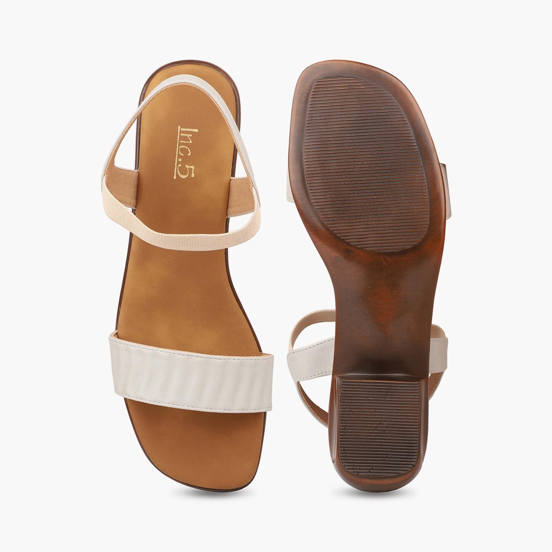 INC.5 Women Solid Block Heel Sandals