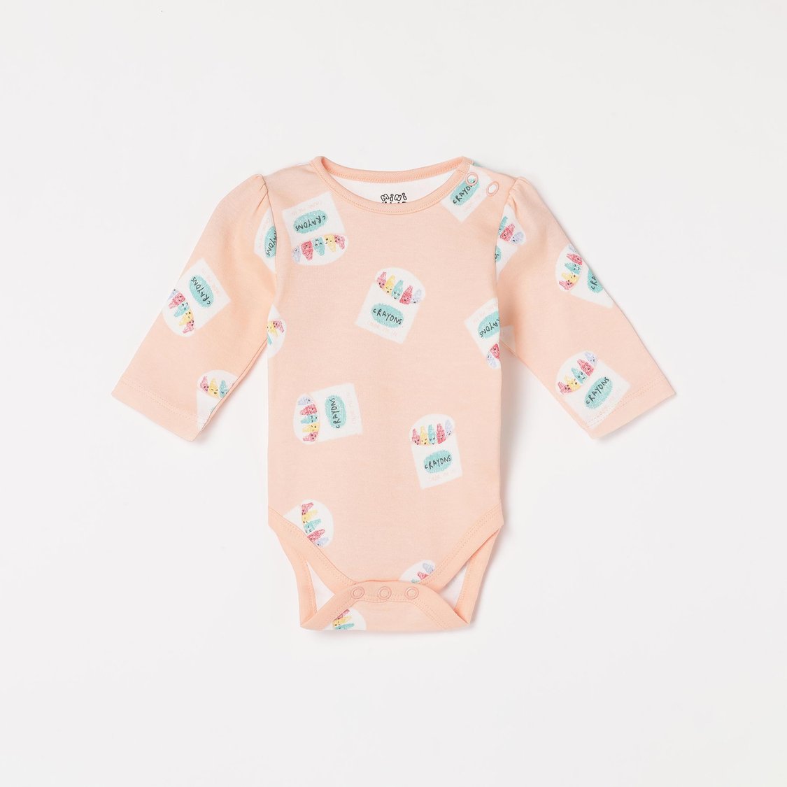 FS MINI KLUB Girls Printed Round Neck Bodysuit - Pack of 3