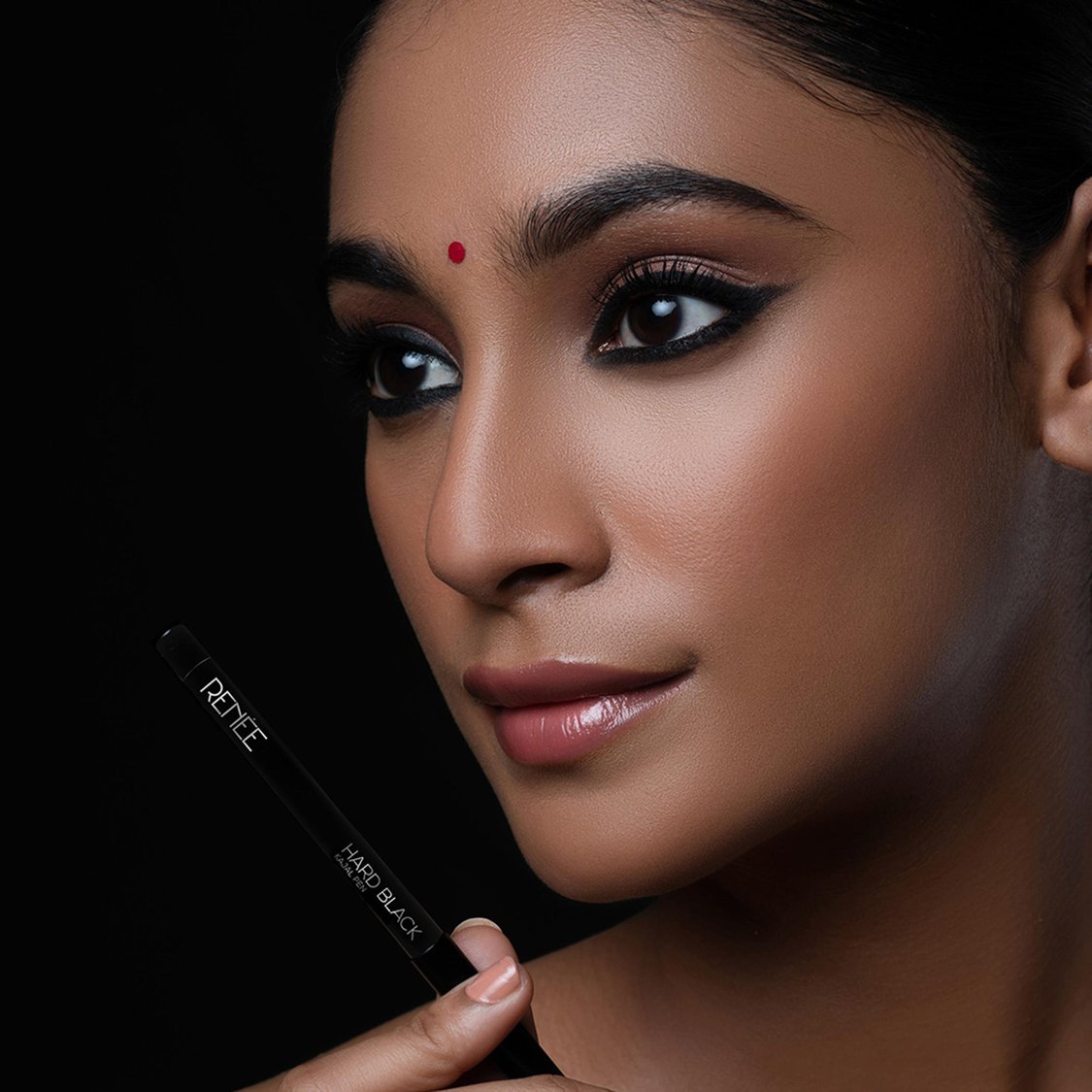 RENEE Hard Black Kajal Pen with Sharpener - 0.35gm