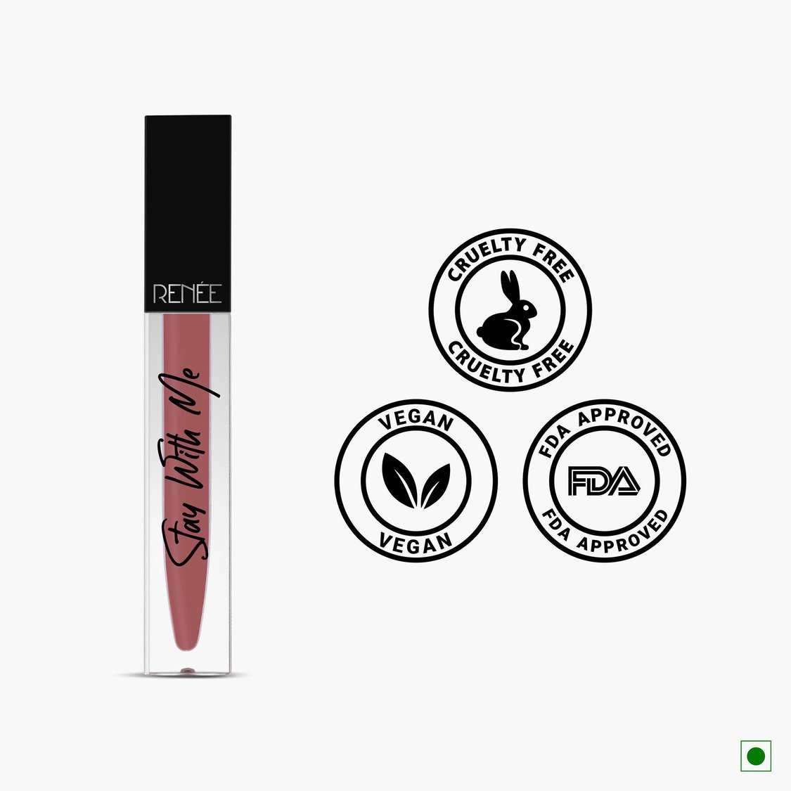 RENEE Stay With Me Matte Lip Color - Desire For Brown - 5ml