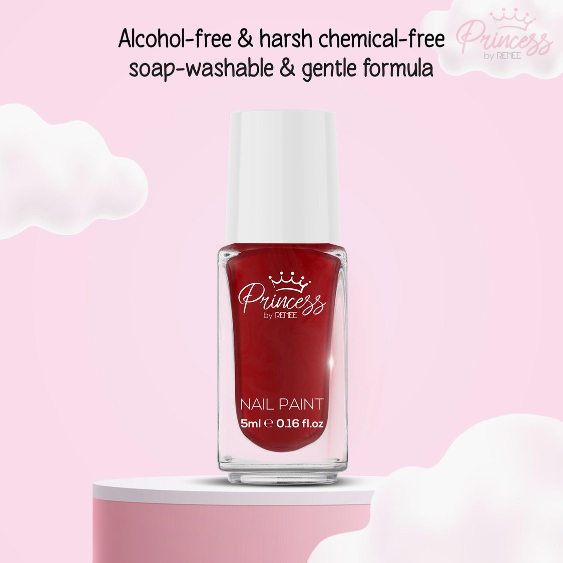 Princess by RENEE Bubbles Nail Paint - Red Riddle - 5ml