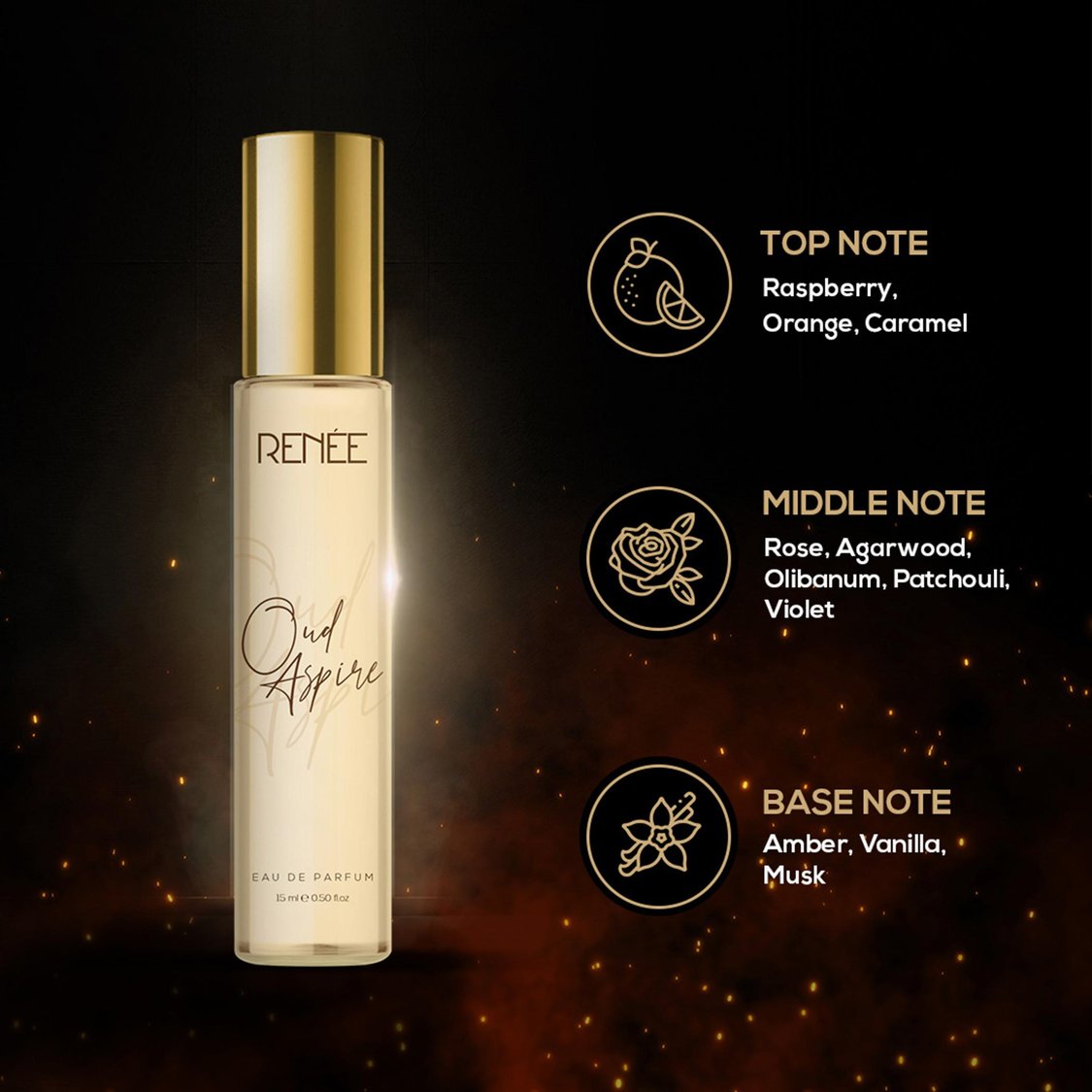 RENEE Oud Aspire Eau de Parfum - 15ml