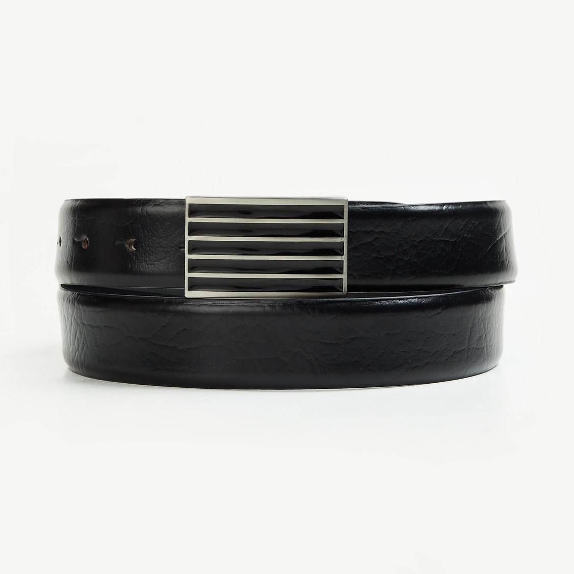 CODE Men Solid Leather Formal Belt