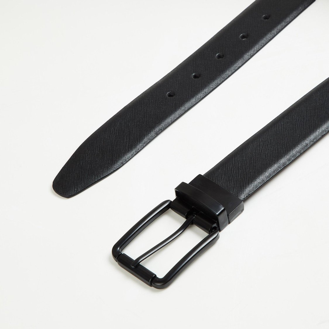 CODE Men Solid Reversible Leather Formal Belt