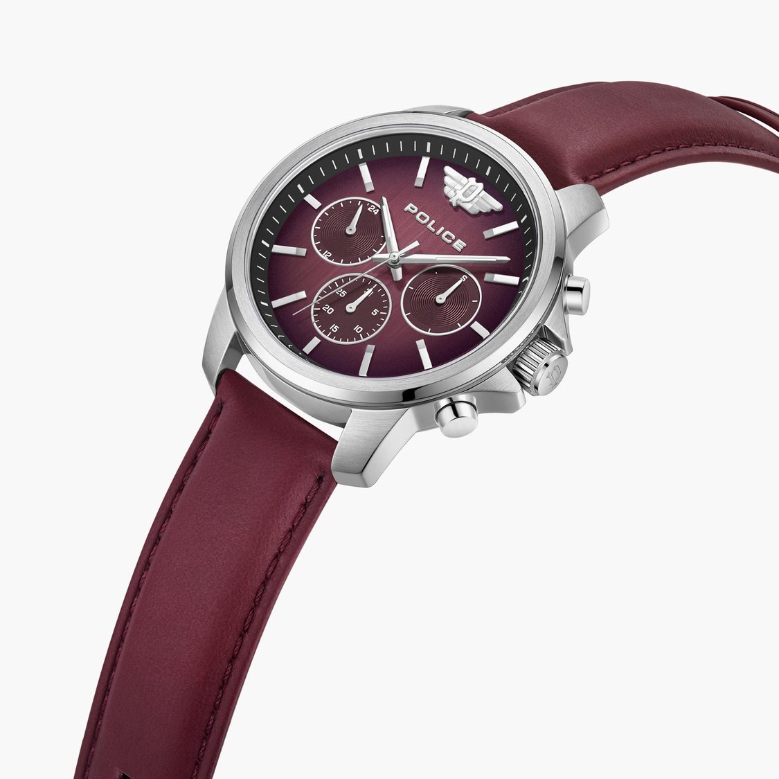 POLICE Men Chronograph Watch with Leather Strap - PLPEWJF0006302