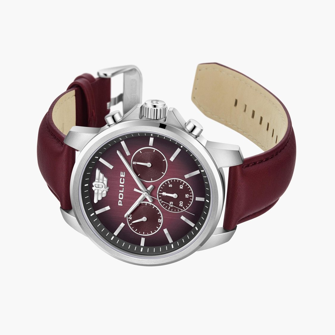 POLICE Men Chronograph Watch with Leather Strap - PLPEWJF0006302