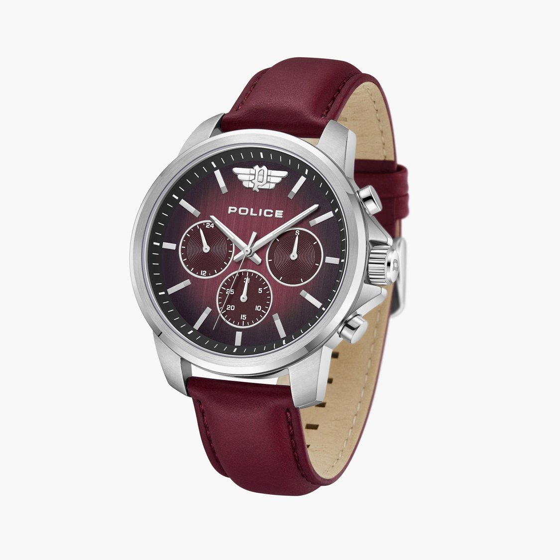 POLICE Men Chronograph Watch with Leather Strap - PLPEWJF0006302