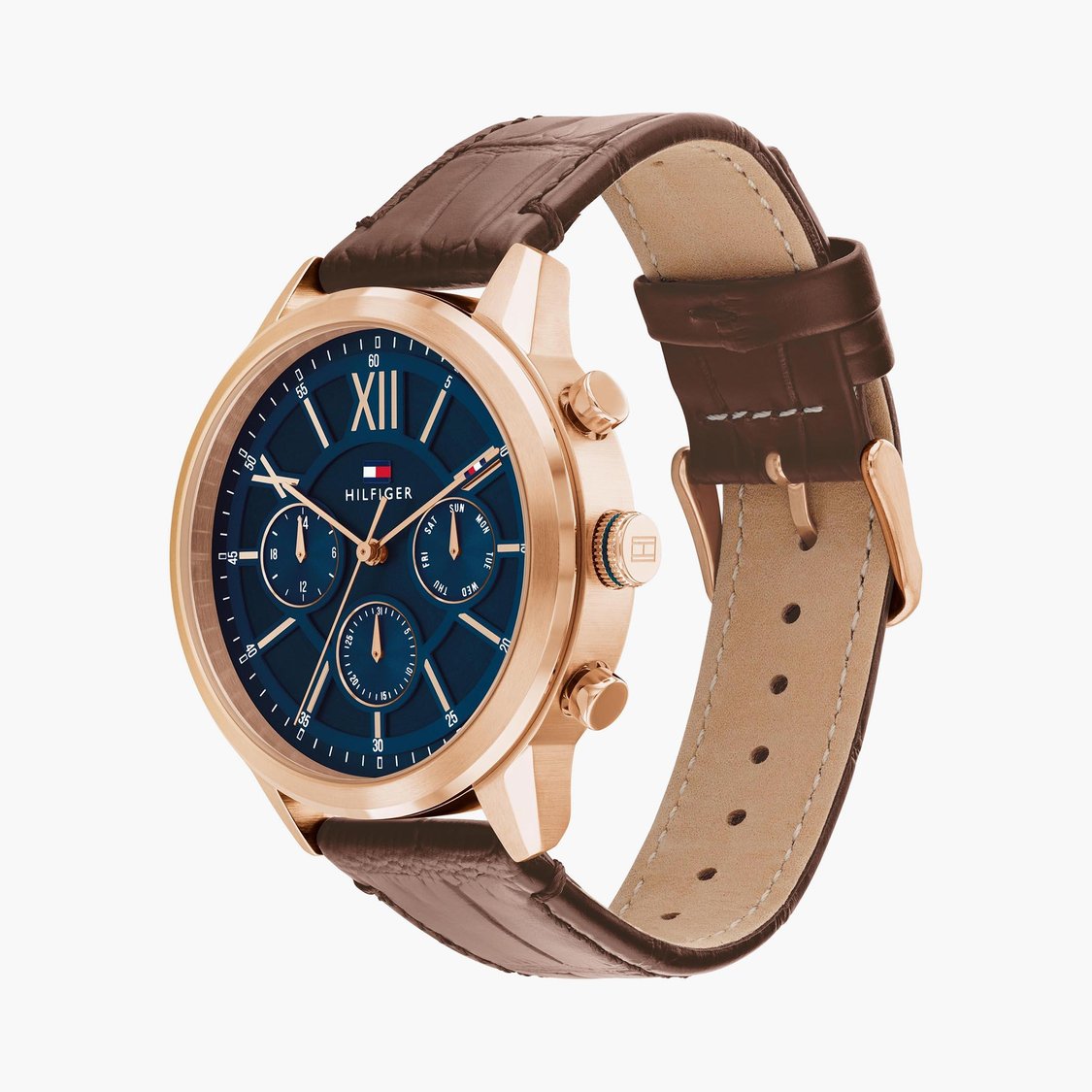 TOMMY HILFIGER Men Chronograph Watch with Leather Strap - TH1710526