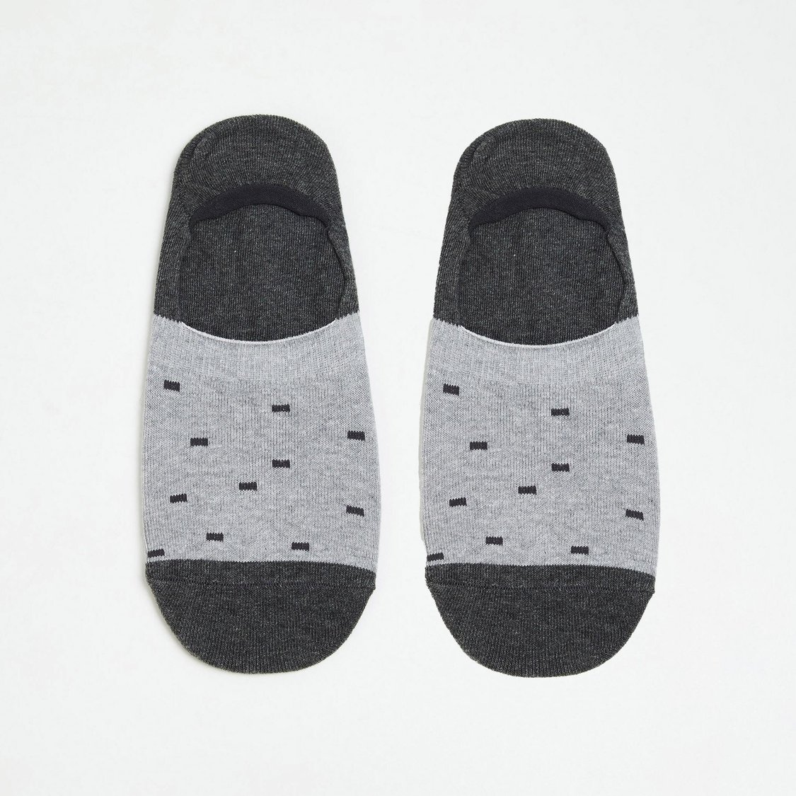 CODE Men Printed No-Show Socks - Pack of 5
