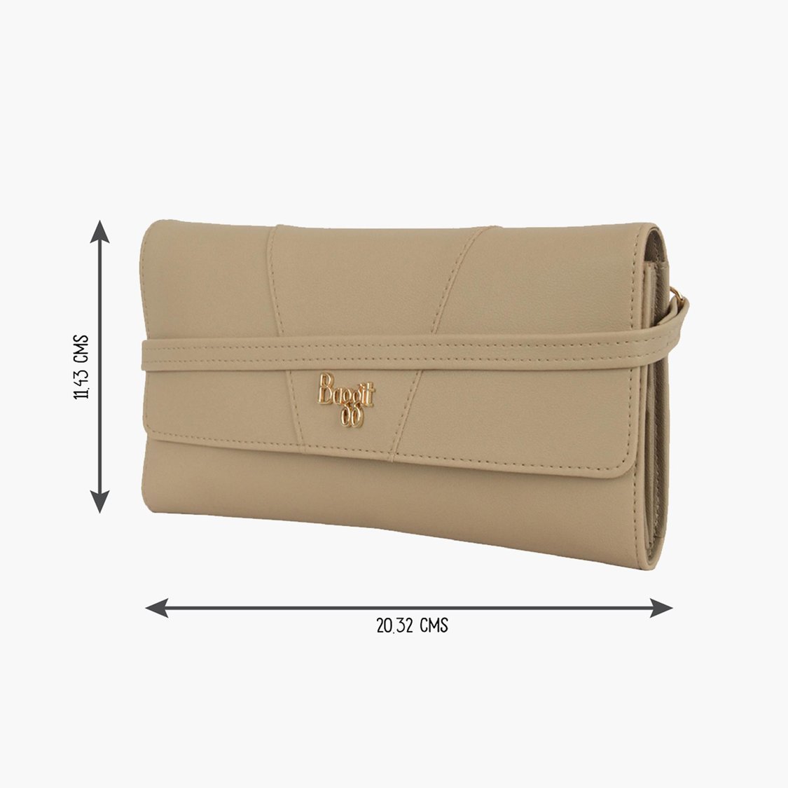 BAGGIT Women Solid Bi-Fold Wallet