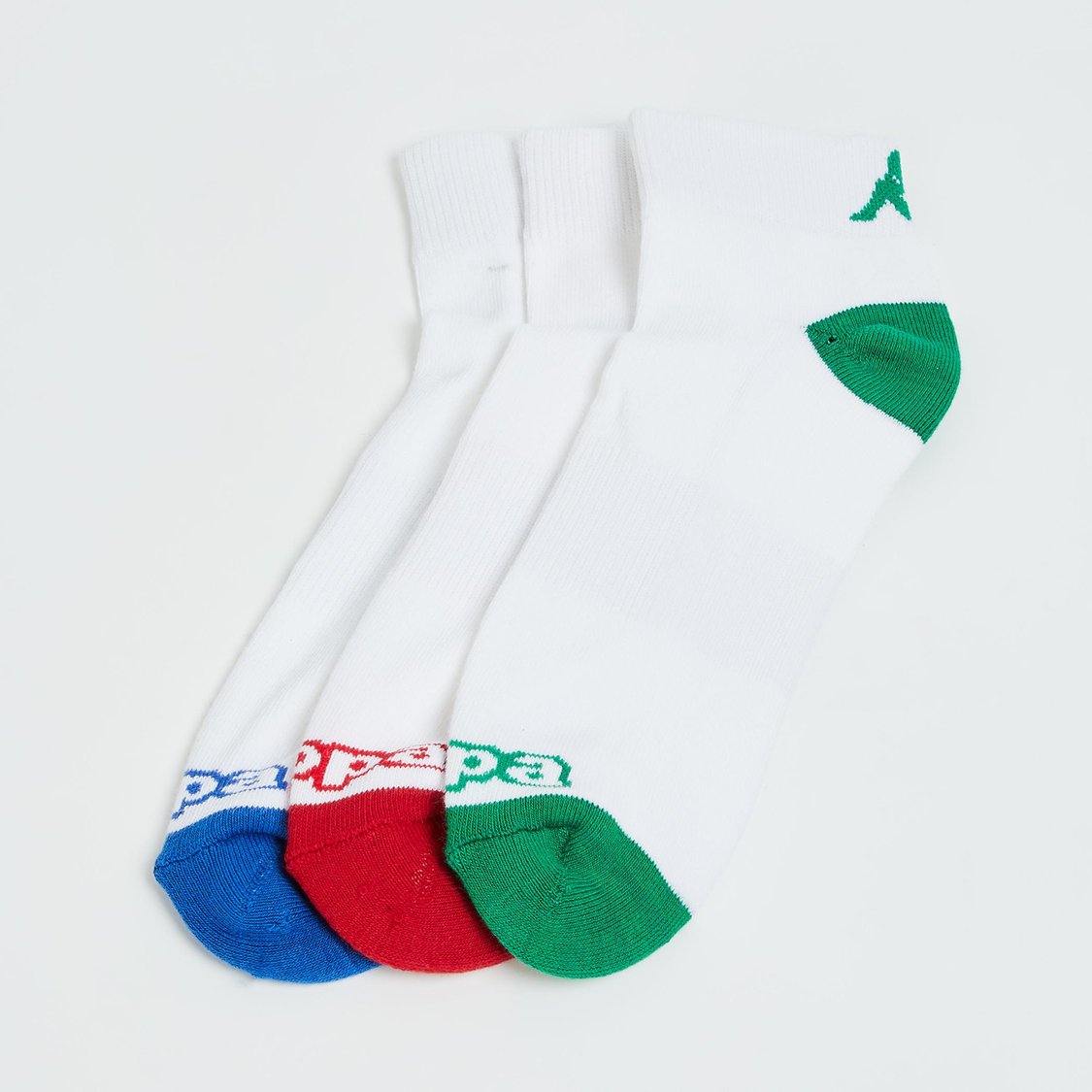 KAPPA Men Colourblocked Ankle-Length Socks - Pack of 3