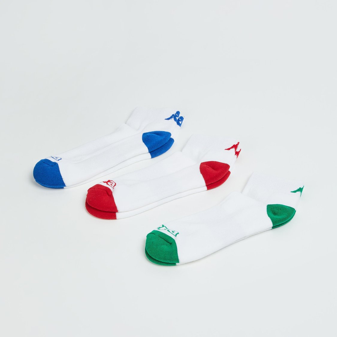 KAPPA Men Colourblocked Ankle-Length Socks - Pack of 3