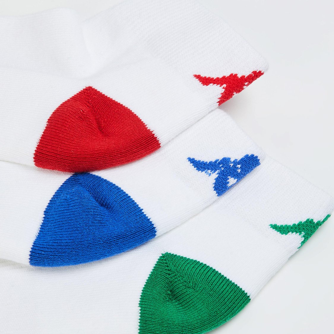 KAPPA Men Colourblocked Ankle-Length Socks - Pack of 3