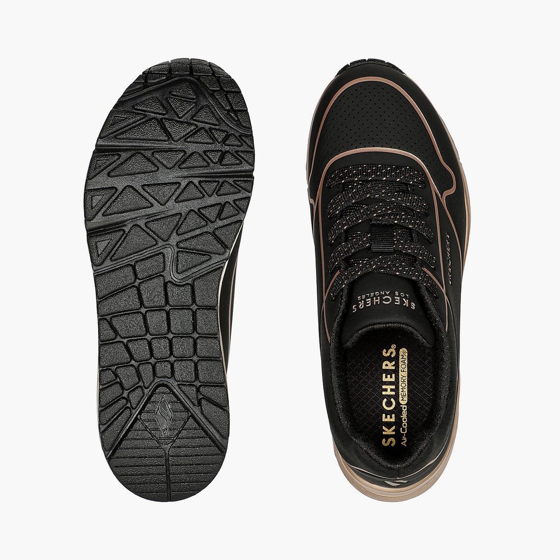 SKECHERS Girls Uno Gen1 Cool Heels Sneakers